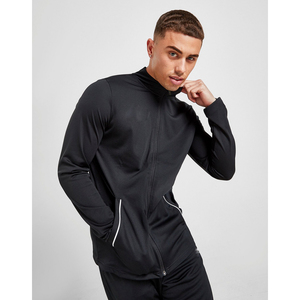 เสื้อฮู้ดซิปเต็มตัวพร้อมโลโก้แบบกำหนดเองปี 2026 สำหรับผู้ชาย ผ้าโพลีเอสเตอร์เทคฟลีซ ชุดกีฬาสองชิ้นแบบจ็อกเกอร์ - Product Image 4