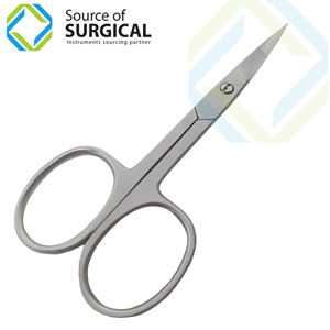 Ciseaux à ongles pour usage professionnel Ciseaux à cuticules incurvés en acier inoxydable pour sourcils beauté manucure ongles - Product Image 2