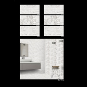 Carrelages muraux émaillés de couleur grise 3d design hotels salle de bain 30x60cm - Product Image 5