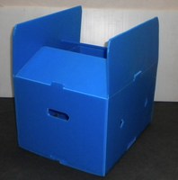 Boîtes en plastique industrielles de qualité supérieure Taille personnalisée pliable avec empilage 1200x1000x760mm Boîte Gaylord en plastique gris Iso
