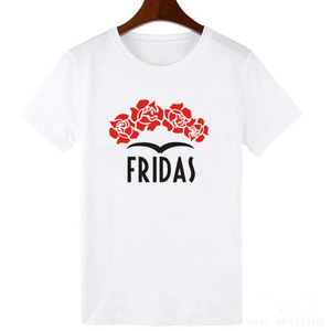 เสื้อยืดลำลองผู้หญิงสีขาวคุณภาพสูง ระบายอากาศได้ดี เป็นมิตรกับสิ่งแวดล้อม พิมพ์ลายสไตล์กาแฟ ผ้าฝ้าย 100% แขนสั้น สำหรับฤดูร้อน - Product Image 2