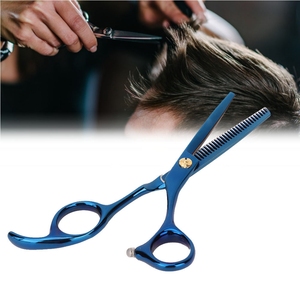 Ciseaux de soins de beauté professionnels, 6 pouces, ciseaux pour coiffeur, minceur, coupe de cheveux, couleur bleue, outils de coiffure - Product Image 5
