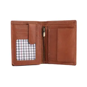 Wholesale Quantity Supplier of Unique Design RFID Protection Handmade Full Grain Genuine Leather Wallet for Men Wallet with
