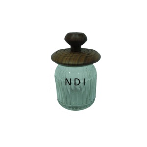Cubierta decorativa de madera de Venta caliente de uso de cocina con tarro de vidrio transparente tarro de albañil de vidrio hermético decorativo - Product Image 6