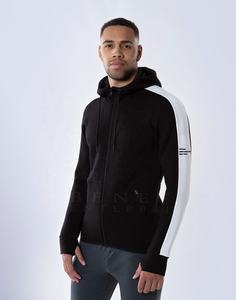 Sudadera con capucha de algodón para hombre, con cremallera, 100% algodón - Product Image 2