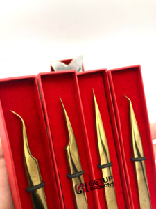 ที่หนีบขนตาปลอมพลาสม่าสีทองอุปกรณ์เสริมความงามออกแบบเป็นรูปผีเสื้อทำจากสเตนเลสสตีลสไตล์ญี่ปุ่นออกแบบโลโก้ได้ตามต้องการ - Product Image 3