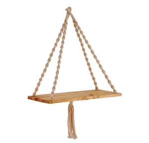 De madera de Macrame, estante - Product Image 1