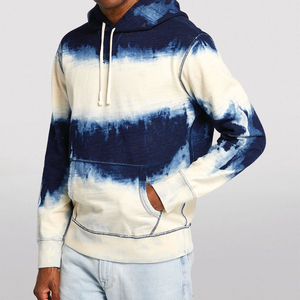 Sudadera con Capucha para Hombre, Manga Larga, 100% Algodón, Forro Polar, Cierre de Cremallera, Bolsillos, Cordón Ajustable, Diseño Tie-Dye Personalizado, Secado Rápido - Product Image 3
