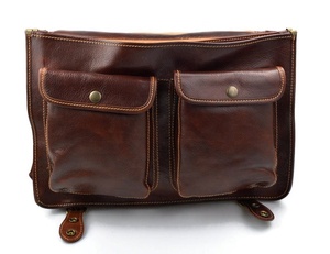 Nouveauté Sac messager pour femme en cuir Crazy Horse fait main de bonne qualité avec deux poignées IHS-0387 - Product Image 4