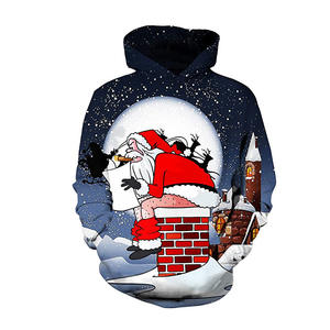 Sudadera con capucha para hombre y mujer, ropa para parte superior masculina, con estampado 3d de Europa y Estados Unidos, Jersey redondo de sublimación, venta al por mayor - Product Image 1