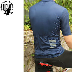 UNIQUE GYM WEAR Jersey de Ciclismo Personalizable para Hombre, Manga Corta, Anti-UV, Transpirable, de Secado Rápido, 100% Algodón, Diseño con Cierre Completo - Product Image 4