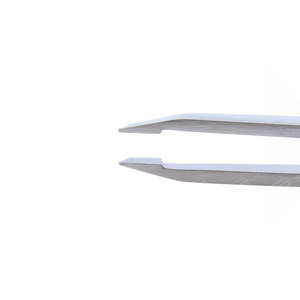 Pinzas de cejas inclinadas de plata de acero inoxidable Sharpinst herramienta de extensión de cabello con embalaje de bolsa - Product Image 4