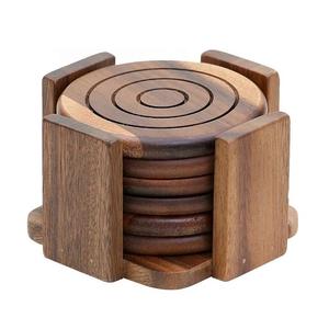 Juego de posavasos de madera de diseño clásico Juego de posavasos de vidrio de tamaño personalizado de calidad superior a precios asequibles - Product Image 3