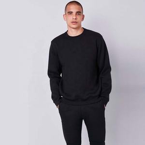 Pull décontracté pour homme, col rond, manches raglan, doublure polyester/coton 220g, design basique, collection Hiver 2026 - Product Image 3