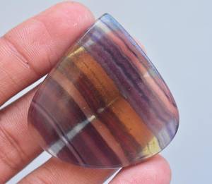 Blue John Fluorite Multi Color Fluorite Gemstone Cabochon For Jewelry Designing Hot Natural Fluorite Loose Cabochon For <b>Rings</b> - Product Image 2
