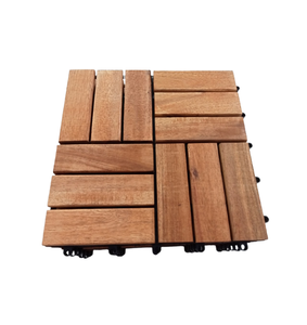 Moderno DIY 300*300mm azulejos de cubierta de madera acabado liso Acacia para exterior e interior para el hogar jardín terraza decoración de patio trasero - Product Image 2