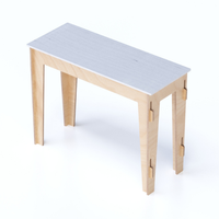 Table de présentation modulaire en bois emboîtable Esposit HM-3500-001, 100x75x40, pour magasin de vêtements, mobilier OEM/ODM