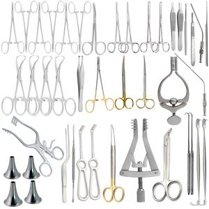 Ensemble d'oreille de base nasale 42 pièces chirurgie rhinoplastie médicale tympanoplastie nez et gorge ORL oto-rhino-laryngologie Instruments chirurgicaux - Product Image 1