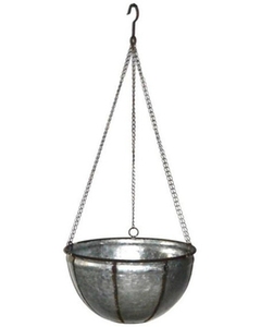 Rustic Galvanized <b>Hanging</b> <b>Planters</b> Home Depot - Product Image 1