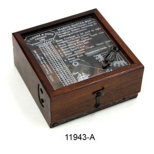 Marina caja multipropósito herramienta de navegación telescopio brújula nivel alidada Clinometer tapa de vidrio con gráfico - Product Image 2