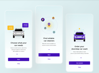 Aplicación de lavado de coches a pedido para Android/iOS con desarrollo de aplicaciones híbridas 24/7 compatible con bajo costo