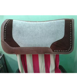 Juego de sillín occidental hecho a mano para carreras de barriles con forro de polialgodón, brida para montar a caballo, cuello de pecho, diseño de cuero mecanizado - Product Image 3