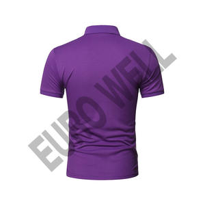 Camiseta de polo unisex con cuello redondo y diseño de logotipo personalizado de algodón de alta calidad 100%, camiseta en blanco sostenible hecha en fábrica para hombre - Product Image 6