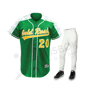 Vente en gros Impression personnalisée Séchage rapide Respirant 100% Polyester Vêtements de baseball pour hommes Conceptions personnalisées Ensembles d'uniformes de baseball - Product Image 3