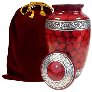 Urns งานศพโกศสีแดง,อุปกรณ์งานศพโกศสำหรับผู้ใหญ่ตกแต่งบ้านและโรงแรม - Product Image 2