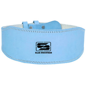 Cinturón de levantamiento de pesas de cuero de vaca de alta calidad, cómodo diseño de levantamiento de potencia contorneado, parte superior acolchada ajustable antideslizante para - Product Image 1