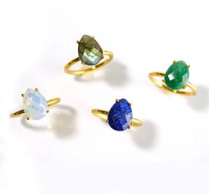 925 argent Sterling fait à la main Rose coupe broche réglage anneau plaqué rhodium rose Quartz pour les femmes pour la fête de mariage porter des bijoux - Product Image 4