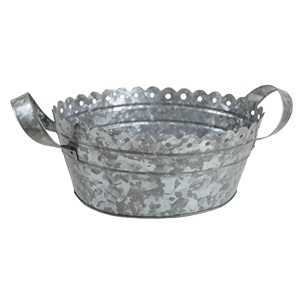 Décor Vintage de ferme 50 cm, Design en métal galvanisé de plantes de jardin, jardinière, seau de fleur, Design de Vase de fleurs - Product Image 2