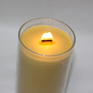 Bougie pilier en cire d'abeille naturelle 100% artisanale, parfumée, en pot, pour l'aromathérapie et la décoration de la maison - Product Image 1