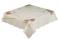 Brodé à la main Nappe Carrée