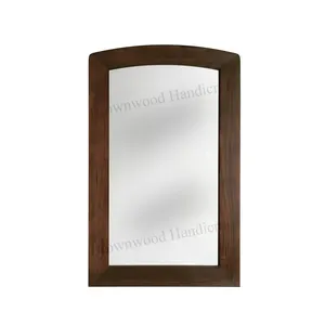 Thiết kế thanh lịch chất lượng cao bằng gỗ khung gương bền vững xoài tường bằng gỗ trang trí nội thất Khung gương giá rẻ nhà máy giá thấp moq
