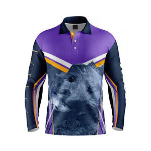 Personnalisé de haute qualité Upf 50 + séchage rapide Uv évacuation de l'humidité à manches longues chemise de soleil Performance maillots de pêche pour l'Australie - Product Image 4