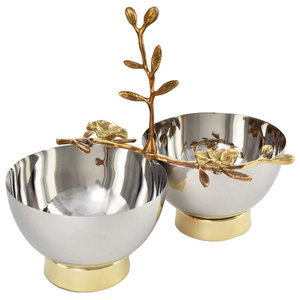 Support de feuille d'arbre de service en métal en aluminium écologique fait à la main Design personnalisé Technique polie pour les fêtes-Top vente en gros - Product Image 3
