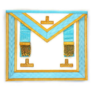 Delantal Masónico de Cuero para Maestros de la Francmasonería con Bolsillo Trasero - Product Image 3