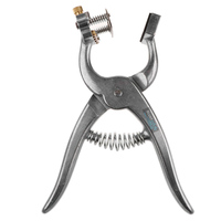 Kit de pinces à tatouer vétérinaires à bord arrondi pour oreilles – Instruments réutilisables en aluminium pour chiens et bétail