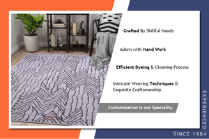 Handmade Moroccan Design <b>Wool</b> & <b>Cotton</b> Carpets Non-Slip & Washable Medium Pile-Hot Selling for Wholesale - Product Image 2