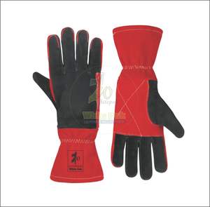 Guantes de Soldadura de Cuero Dividido Premium Blancos, Talla XL, Cómodos, Resistentes al Calor, Antideslizantes, Anti-Impactos, Transpirables y Seguros, Más Vendidos - Product Image 1