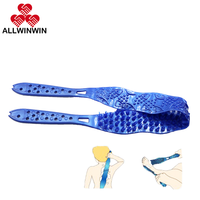 ALLWINWIN BSB01 Brosse de douche exfoliante pour le dos - Brosse à manche en forme de poisson
