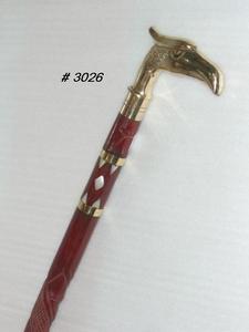 Tốt tìm kiếm đồng mạ khắc Kim Loại xử lý màu gỗ đi Bộ thanh Kích thước Chín mươi cm - Product Image 4