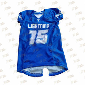 Uniformes de fútbol americano personalizados de alta calidad para adultos conjuntos sublimados transpirables de talla grande - Product Image 2