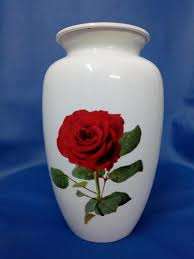 Urna de Metal con grabado de flor azul para cenizas, urna de cremación para adultos, estilo americano/europeo - Product Image 5