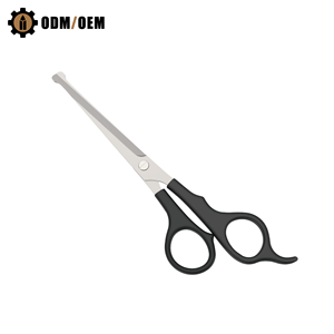 Professional Hair Scissors Stainless Steel Blade <b>Plastic</b> Handle Long Handle Right Handed Hairdressing Tool - Product Image 1