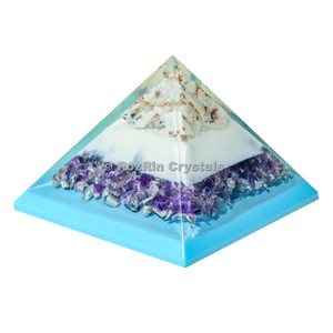 Améthyste 1 arte, magnifique pyramide orgonite, meilleure promo - Product Image 1