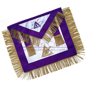 Delantal Masónico de Consejo, Bordado a Mano, para Maestro Ilustre Anterior |   Proveedor de Mandiles Masónicos - Product Image 1