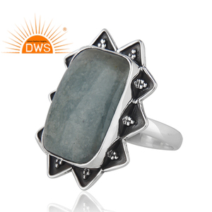 อินเดียธรรมชาติพลอยสีม่วงผู้ผลิตแหวน925เงินสเตอร์ลิงโบราณออกแบบแหวนเครื่องประดับผู้ผลิต - Product Image 3