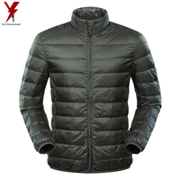 Veste matelassée de grande taille pour homme, blouson en duvet de canard, coupe-vent léger, en plumes